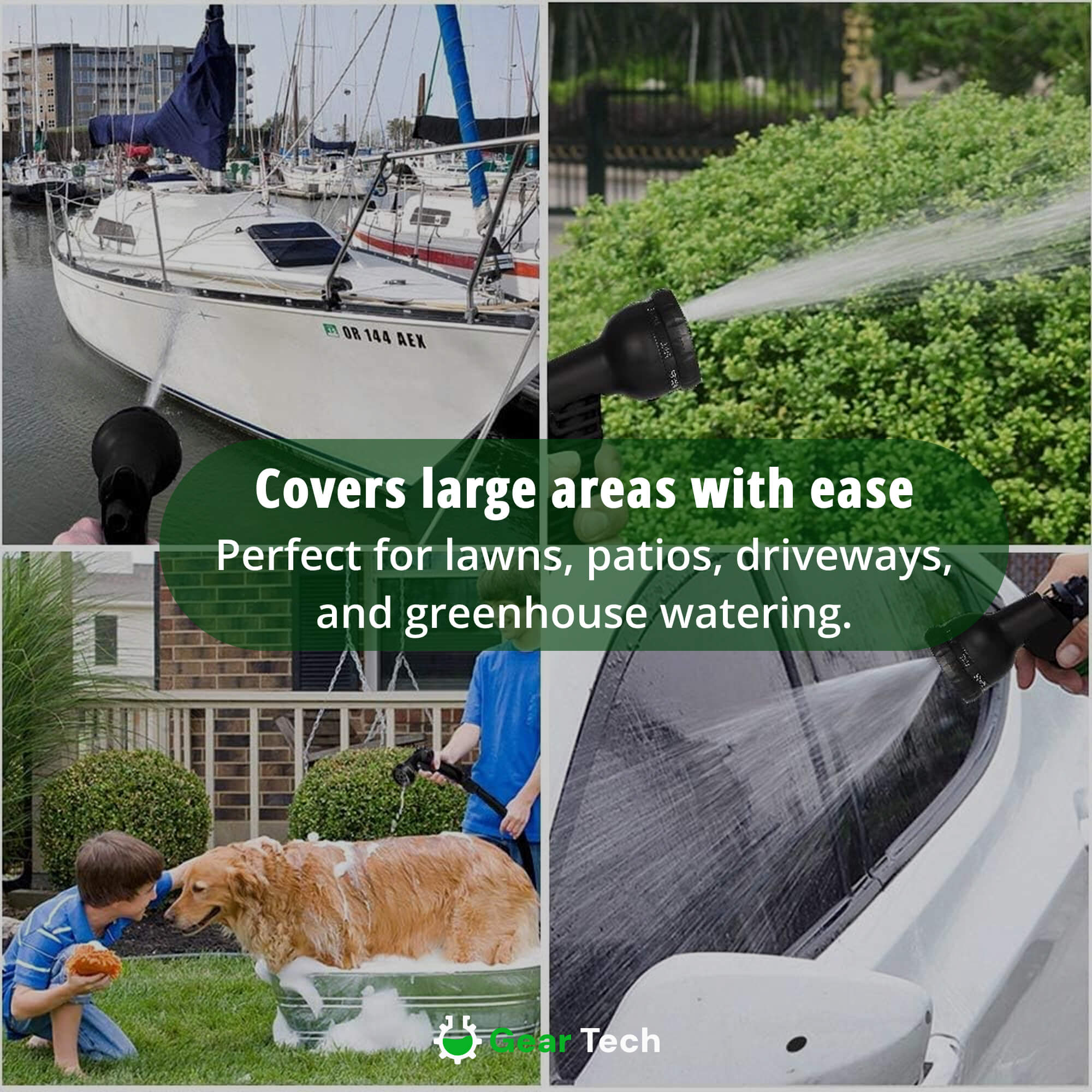 Garden Hose | Expandable 30m | Versatile Spray Nozzle & Leak-Proof Connectors