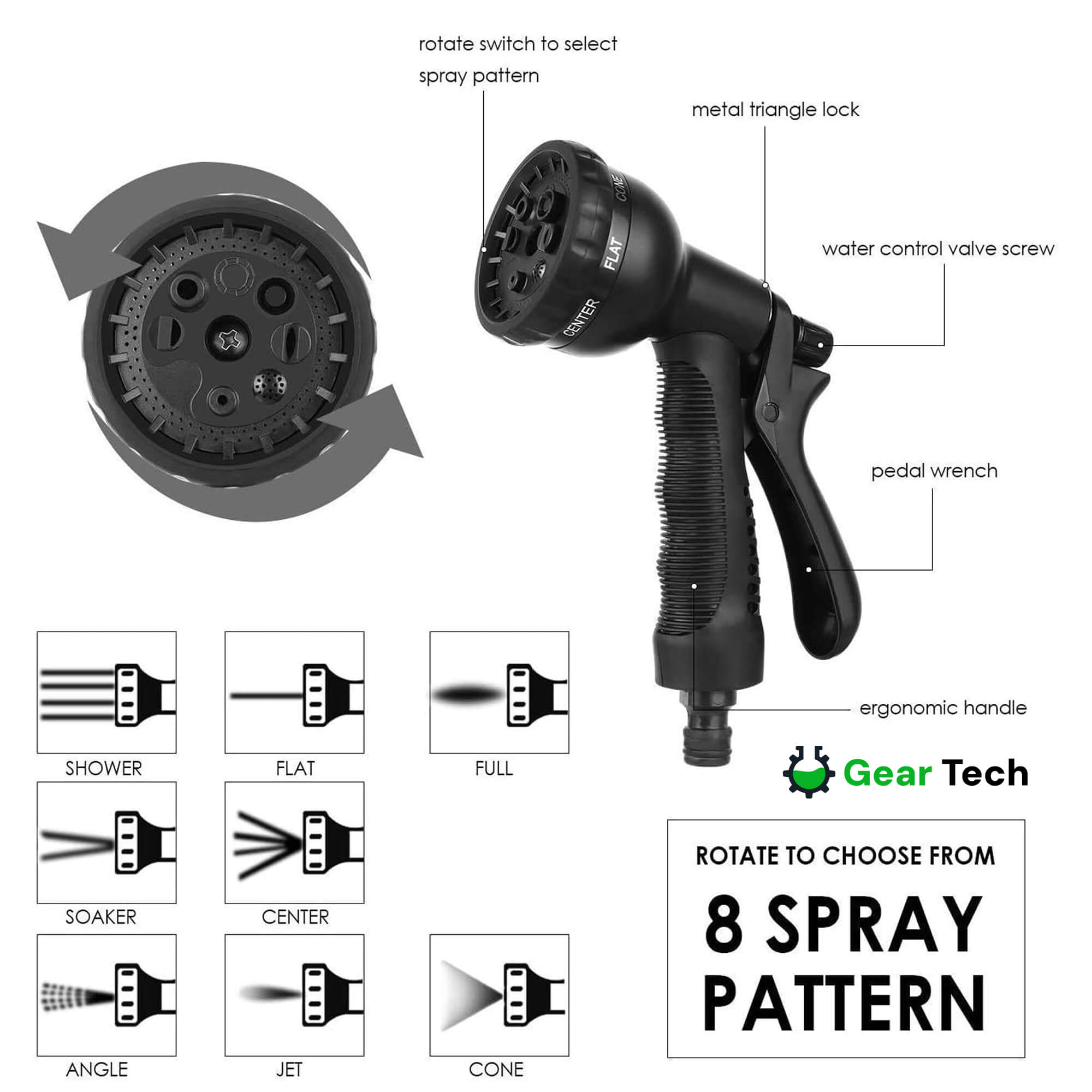 Garden Hose | Expandable 30m | Versatile Spray Nozzle & Leak-Proof Connectors
