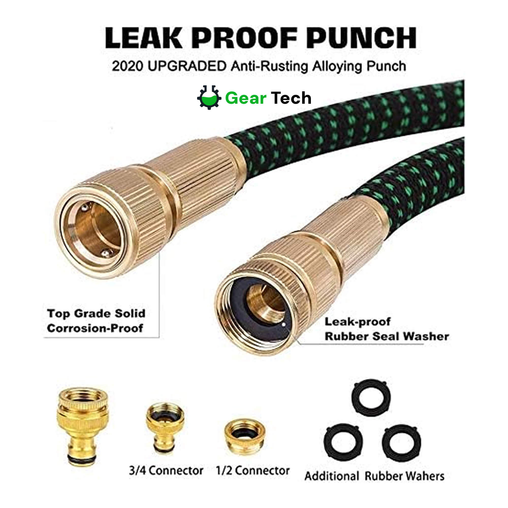 Garden Hose | Expandable 30m | Versatile Spray Nozzle & Leak-Proof Connectors