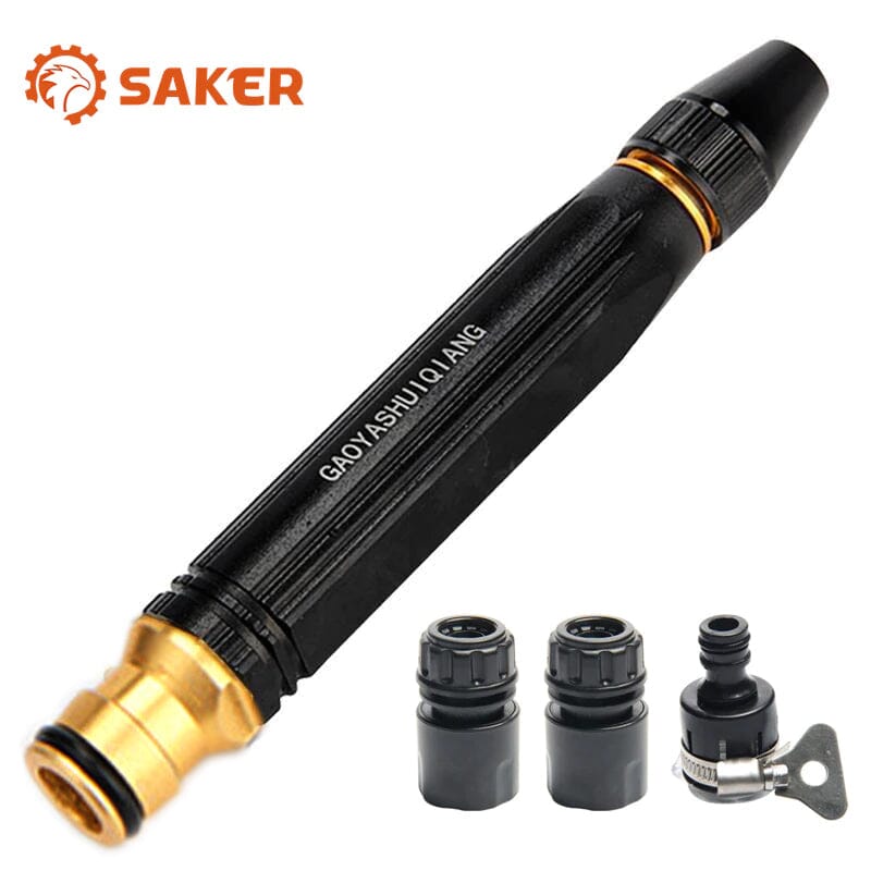 Garden Hose Nozzle | Heavy-Duty Adjustable Twist & Fully Rotatable | Metal Construction | Versatile Cleaning & Watering