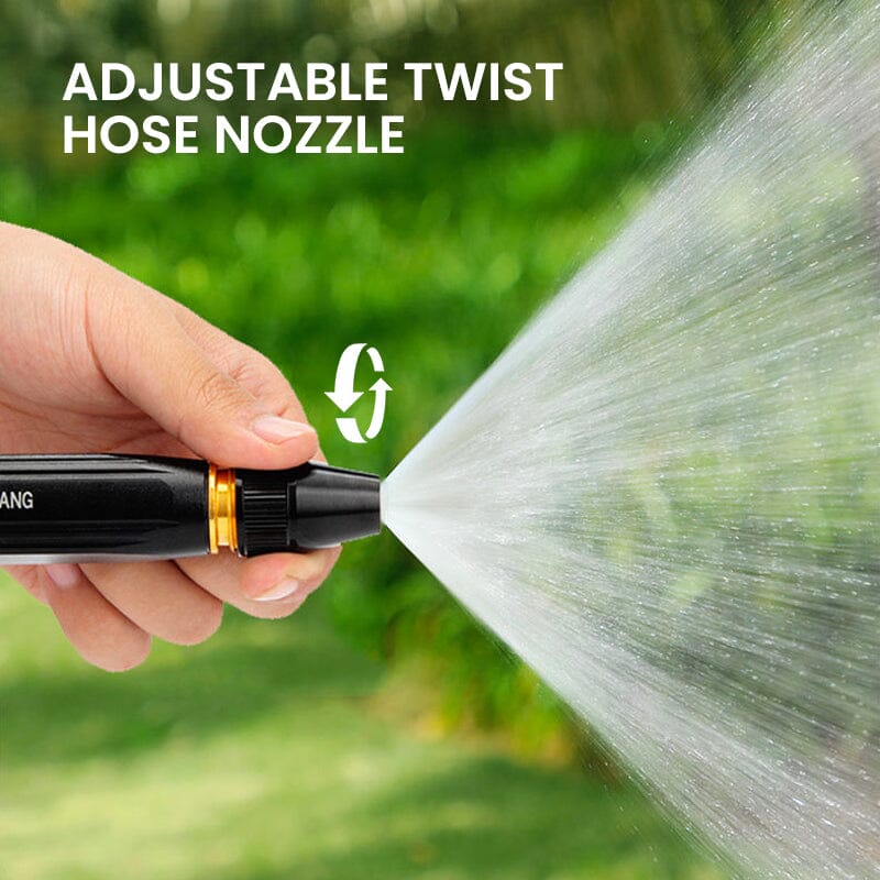 Garden Hose Nozzle | Heavy-Duty Adjustable Twist & Fully Rotatable | Metal Construction | Versatile Cleaning & Watering