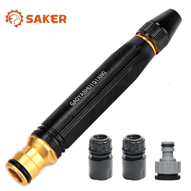 Garden Hose Nozzle | Heavy-Duty Adjustable Twist & Fully Rotatable | Metal Construction | Versatile Cleaning & Watering
