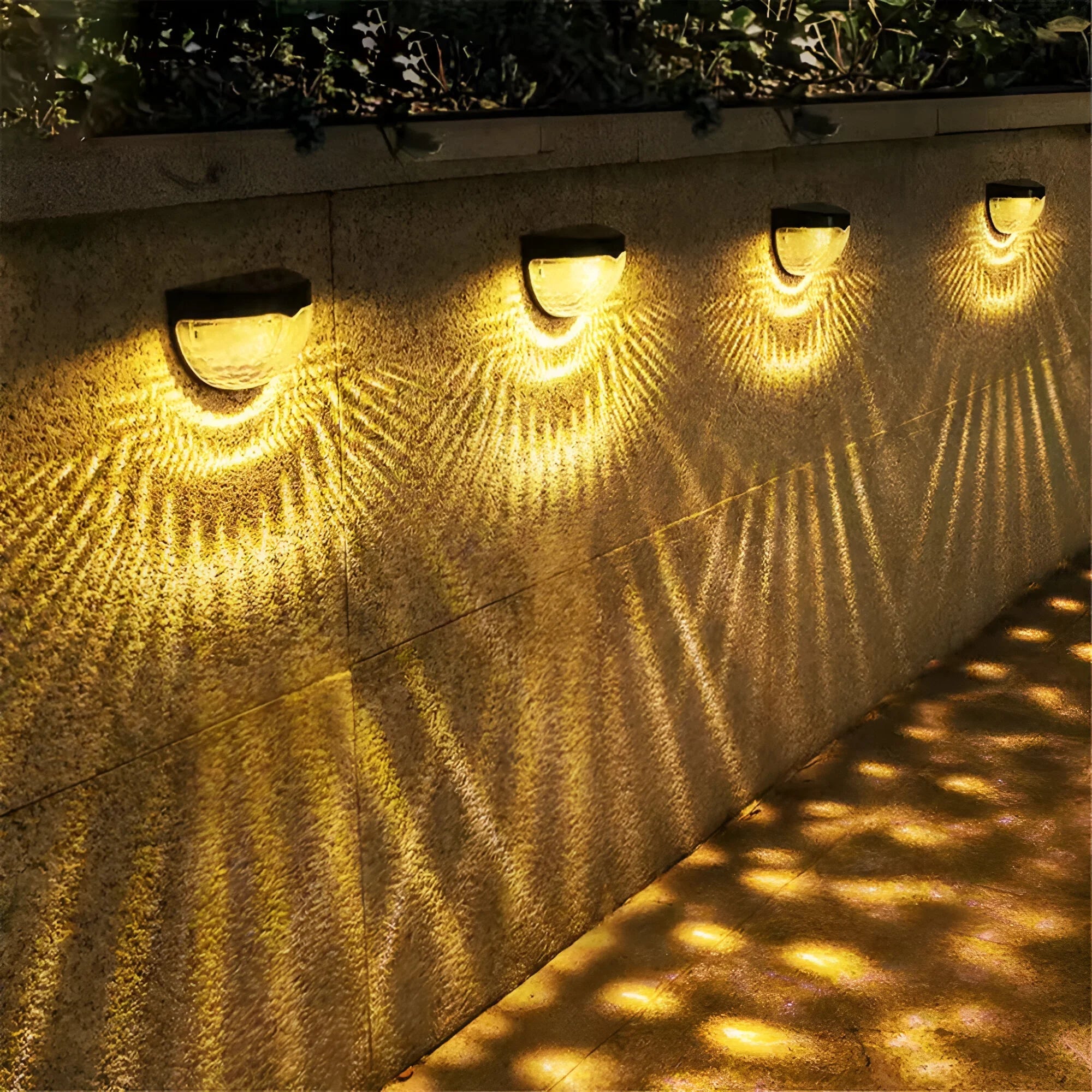 Garden Wall Light | Solar-Powered with Dusk-to-Dawn Sensor | Warm & Cool LED | Up to 12 Hours