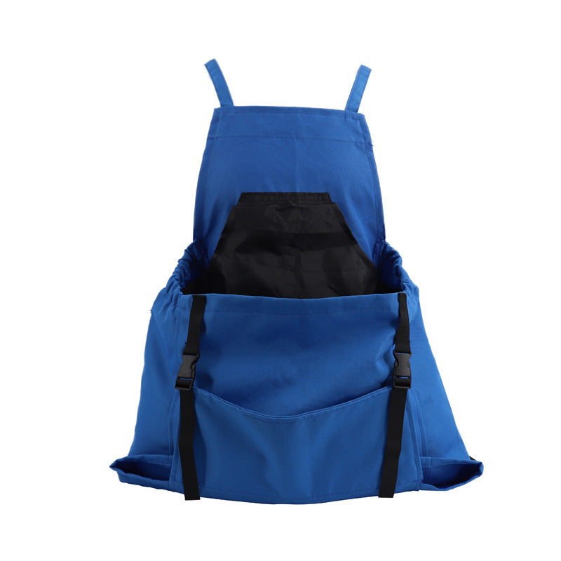 Gardening Apron | Waterproof Oxford Fabric | Chest & Kangaroo Pockets | Adjustable Cross-Back Fit