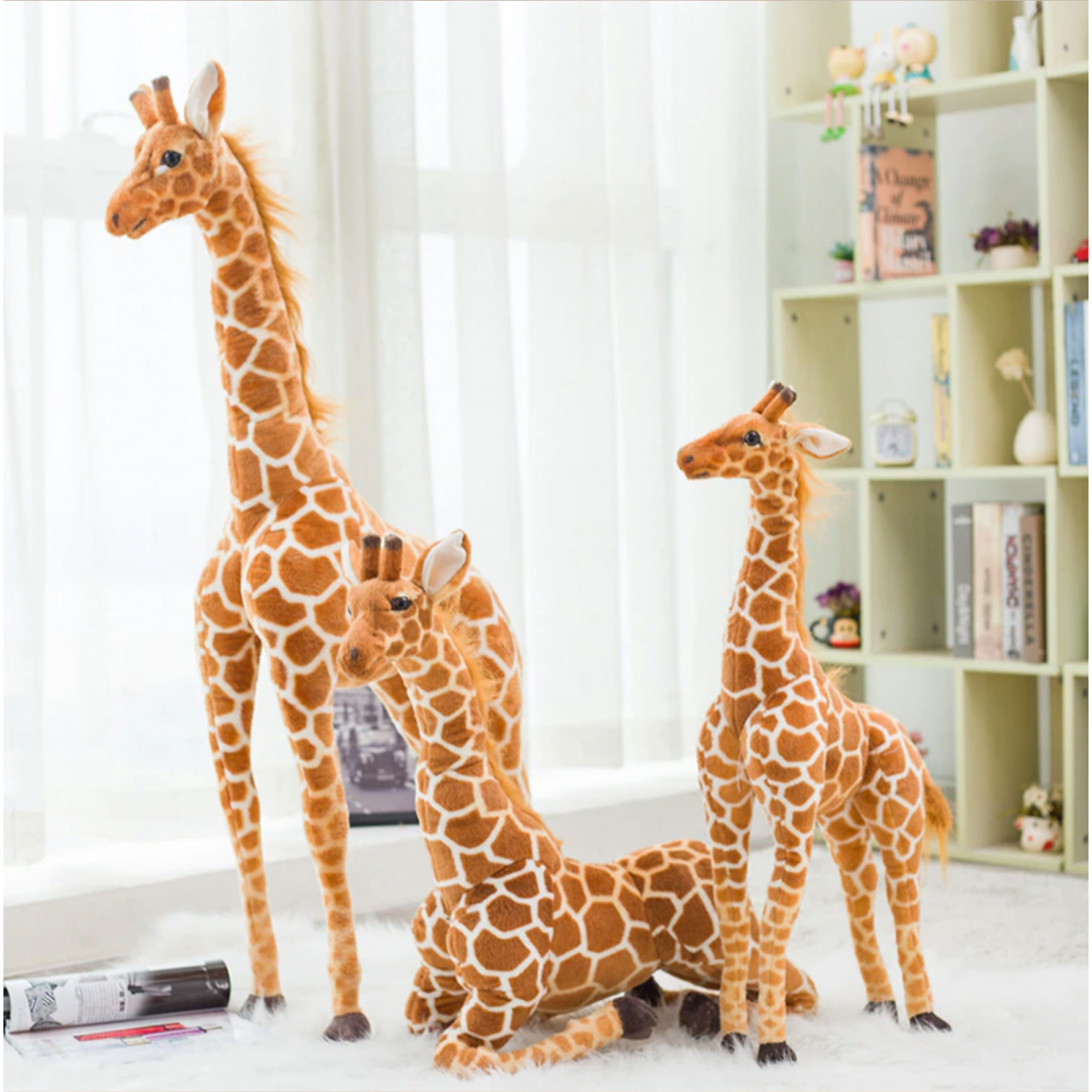 Giant Plush Giraffe Toy for Kids | Oversized Realistic Design | Ultra-Soft Plush Cuddly Companion