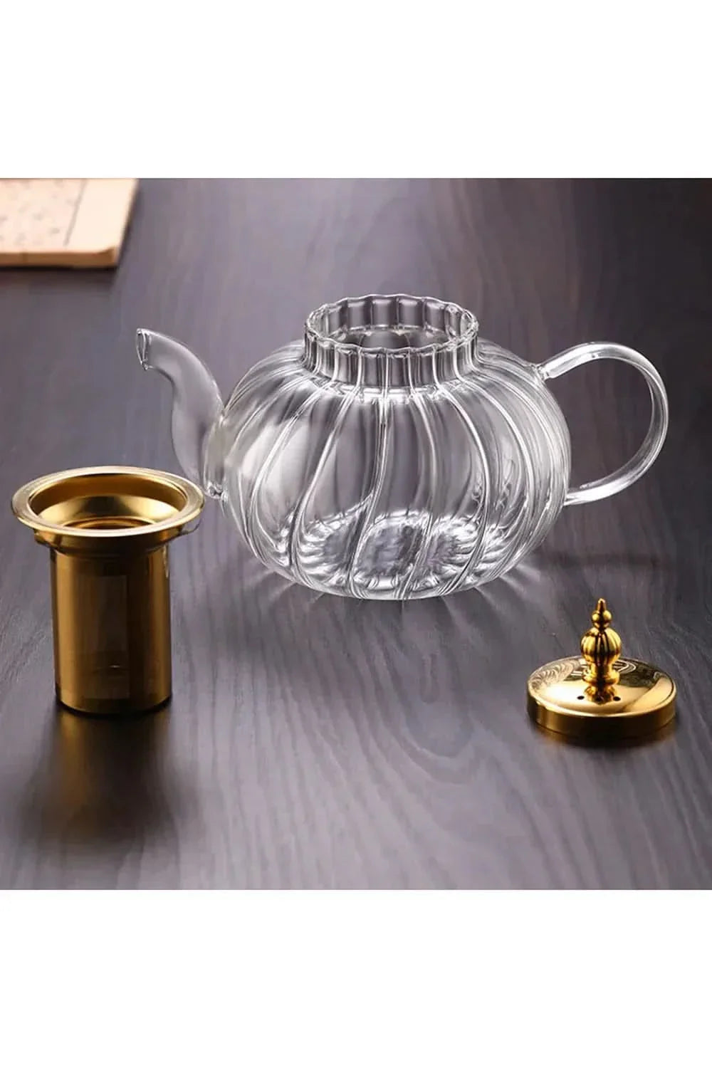 Glass Teapot for Loose Leaf Tea | Borosilicate Glass | Stainless Steel Infuser | 1.2L Capacity