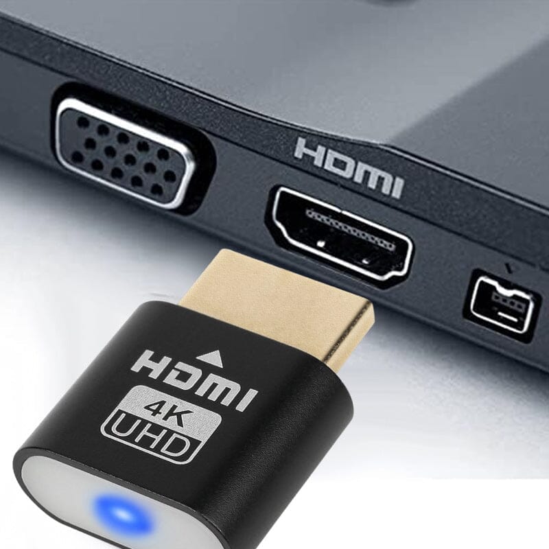 HDMI Virtual Display Dongle | 4K Support | Plug-and-Play, No Driver | Compact Design