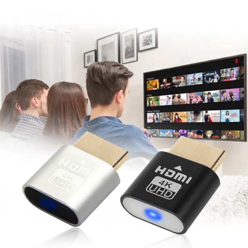 HDMI Virtual Display Dongle | 4K Support | Plug-and-Play, No Driver | Compact Design