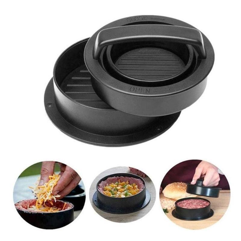 Hamburger Press | Removable Mold Base & Slider Mold | Non-Stick Finish | Compact 5 in