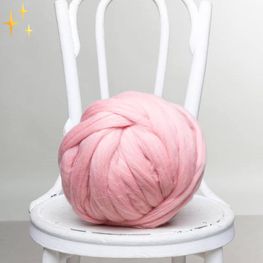 Hand-Knitting Yarn | XXL Chunky Fluffy | 1000 g Skein | Quick Projects