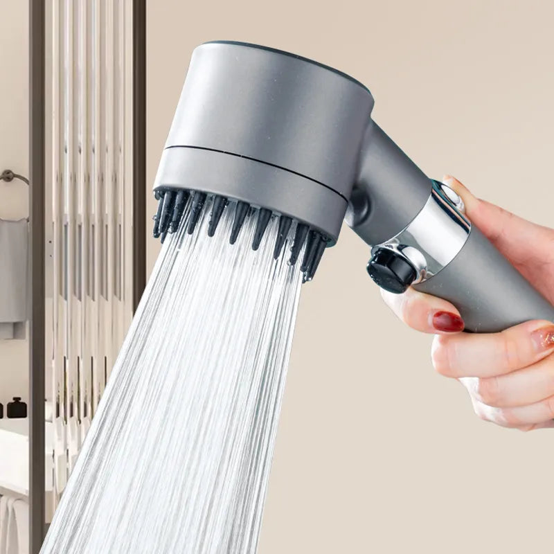 Handheld Shower Head | High-Pressure 3-Mode | Built-In Filter & Chrome Finish | Water-Saving