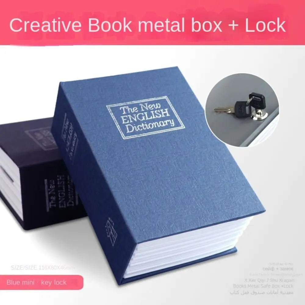 Hidden Book Safe | Locking Diversion Vault | Metal Construction & Includes 2 Keys | Travel Size