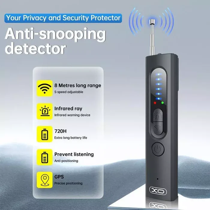 Hidden Camera & GPS Detector | RF & Magnetic Field Detection | USB-C Rechargeable & Long Battery
