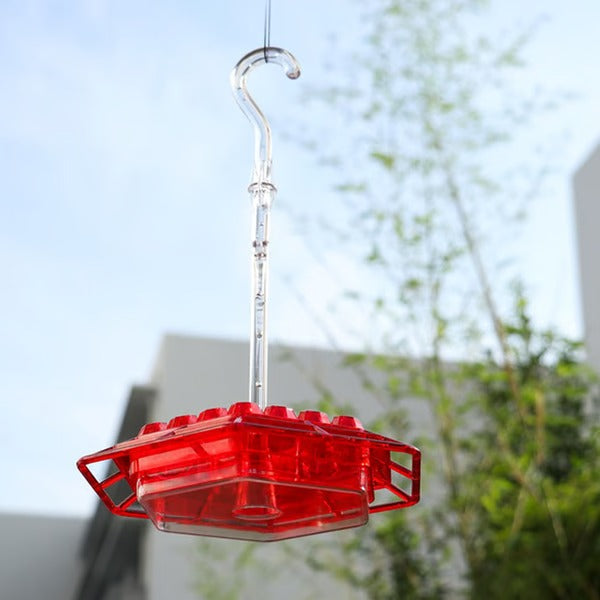 Hummingbird Feeder | 30-Port with Built-In Ant Moat | Transparent Reservoir | Garden & Patio