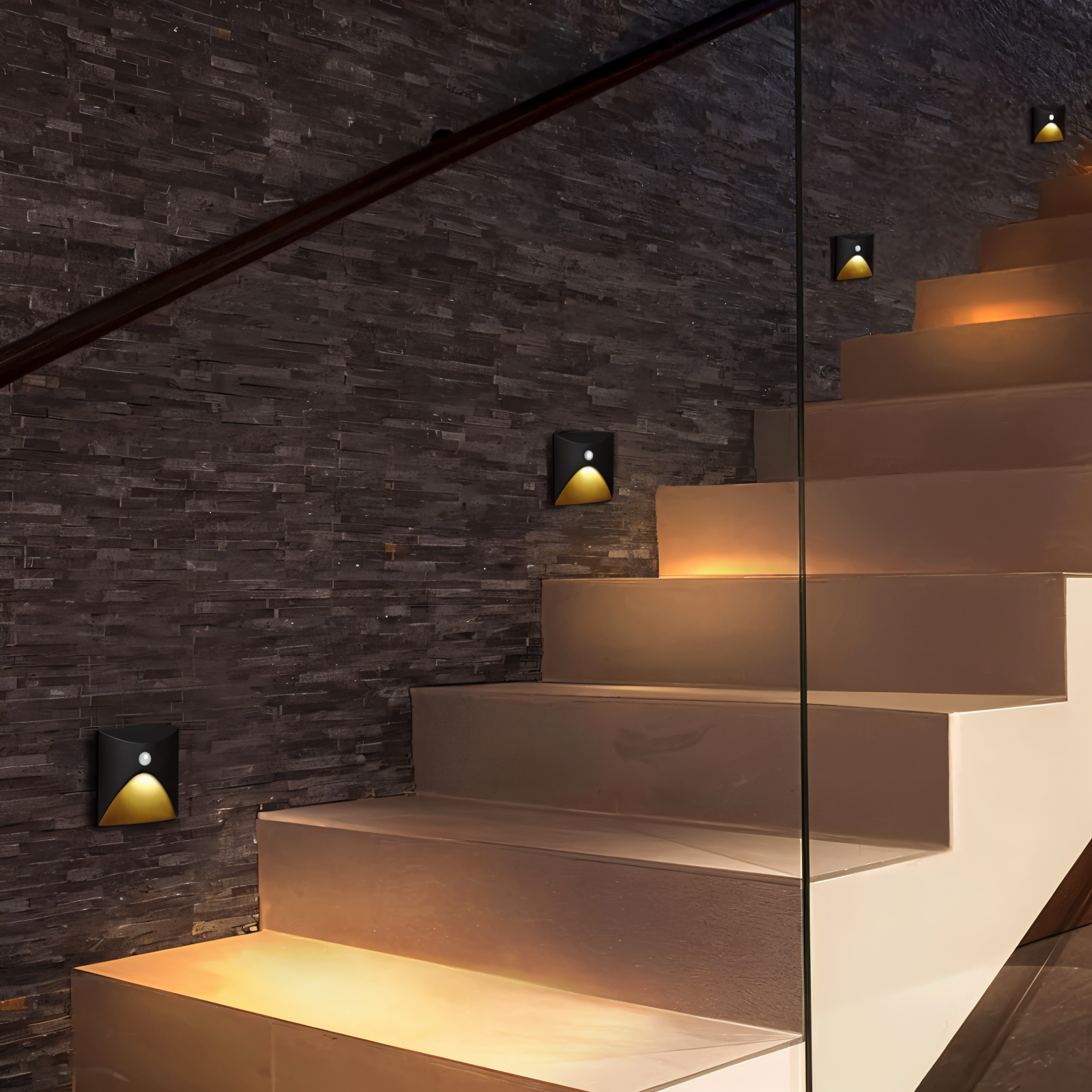 Indoor/Outdoor Wall Light | Motion Sensor | Aluminum Housing & LED | Energy Efficient