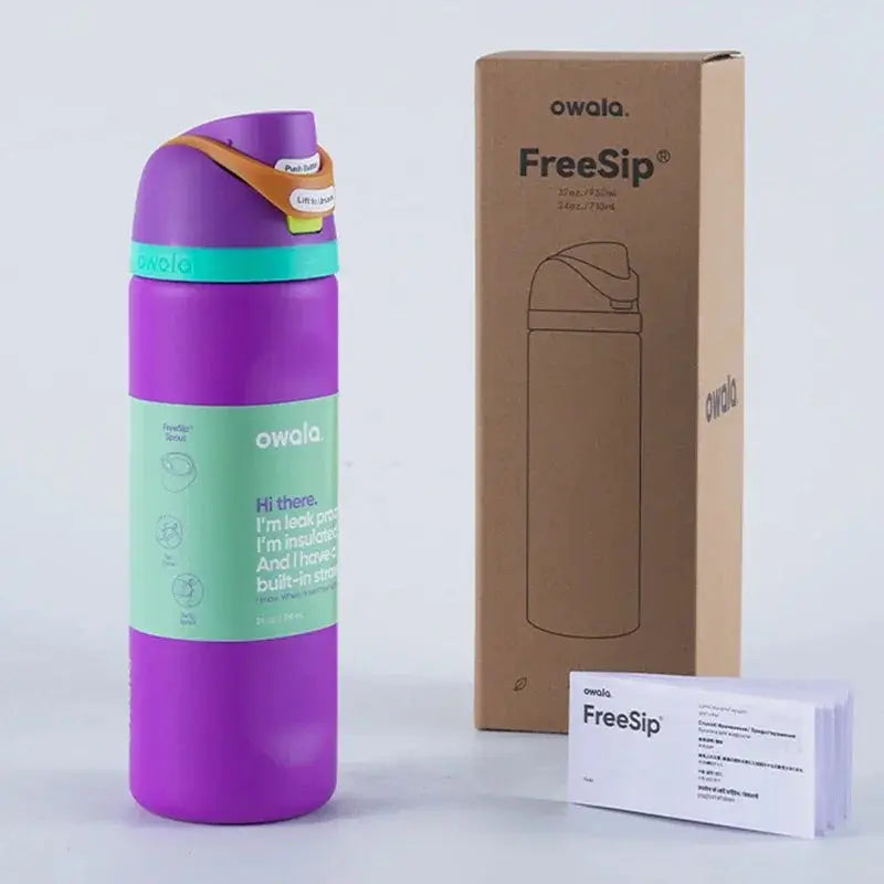 Insulated Water Bottle 24 oz | Leakproof Flip Spout | Stainless Steel, BPA-Free | Gym & Travel