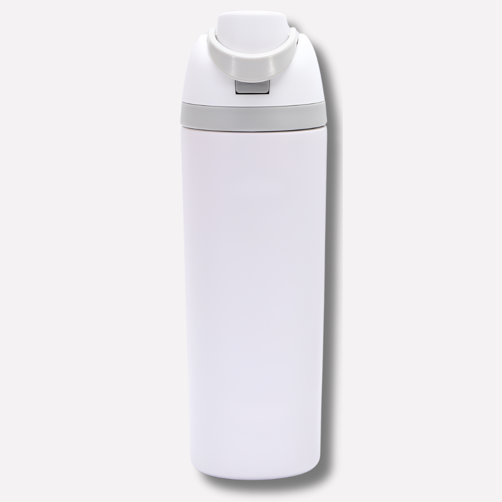 Insulated Water Bottle | Built-In Straw | Stainless Steel & Leak-Proof Lid