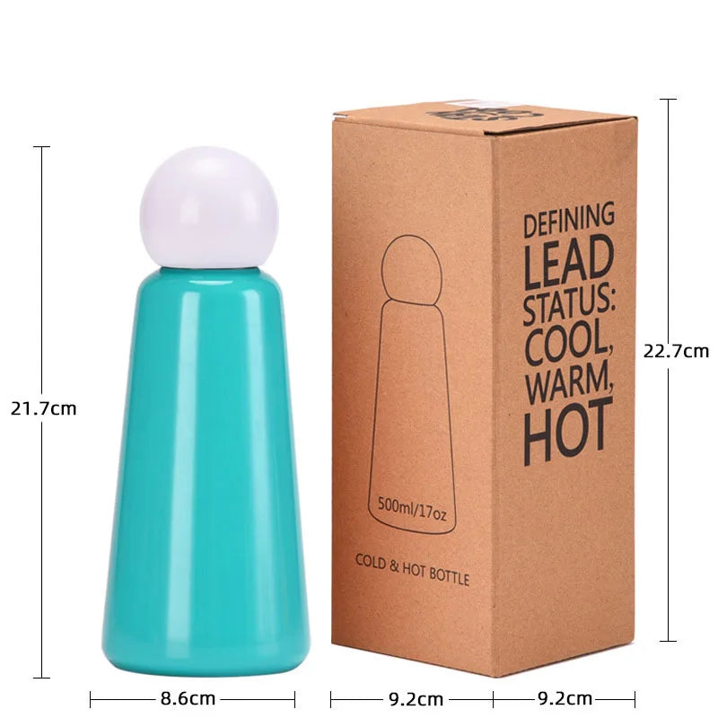 Insulated Water Bottle | Leak-Proof Double-Wall Vacuum | Stainless Steel 500 ml | Travel-Friendly