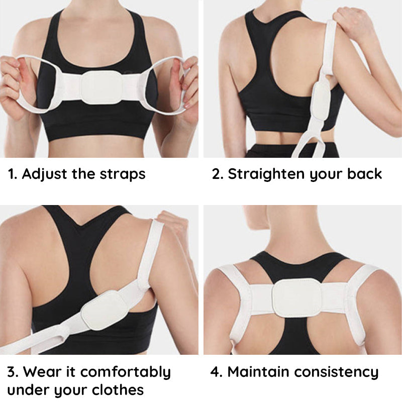 Invisible Posture Corrector | Adjustable Slim Design | Breathable Fabric | Comfortable Support
