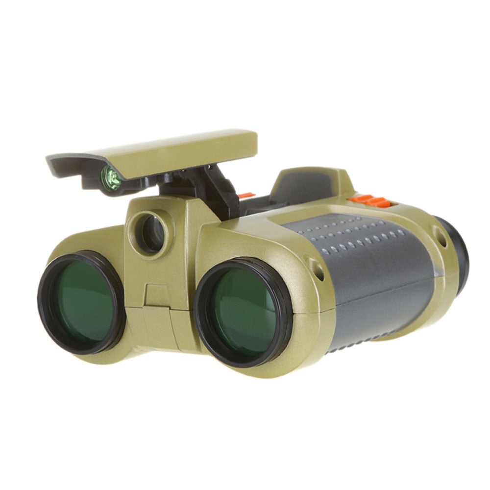 Kids Night Vision Binoculars | 4x Magnification & Easy Focus | Shockproof Body & Adjustable Eyecups