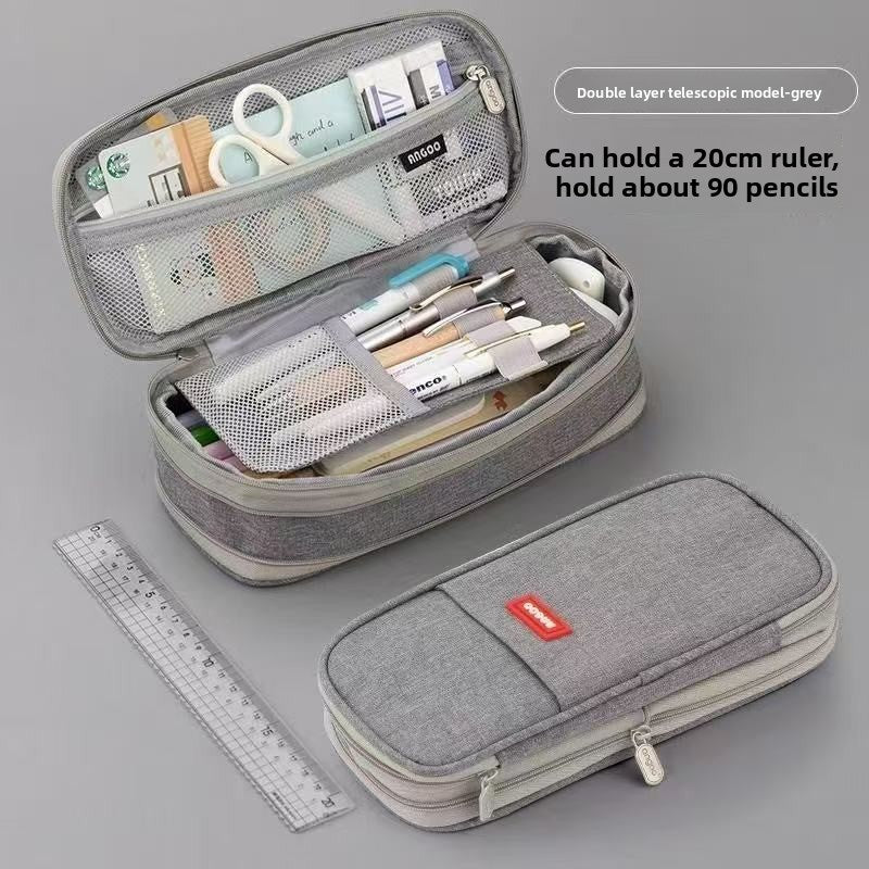 Kids Pencil Case | 180° Full Opening | Stain-Resistant Shell | Organized Storage