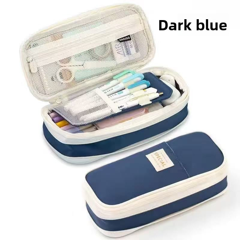 Kids Pencil Case | 180° Full Opening | Stain-Resistant Shell | Organized Storage