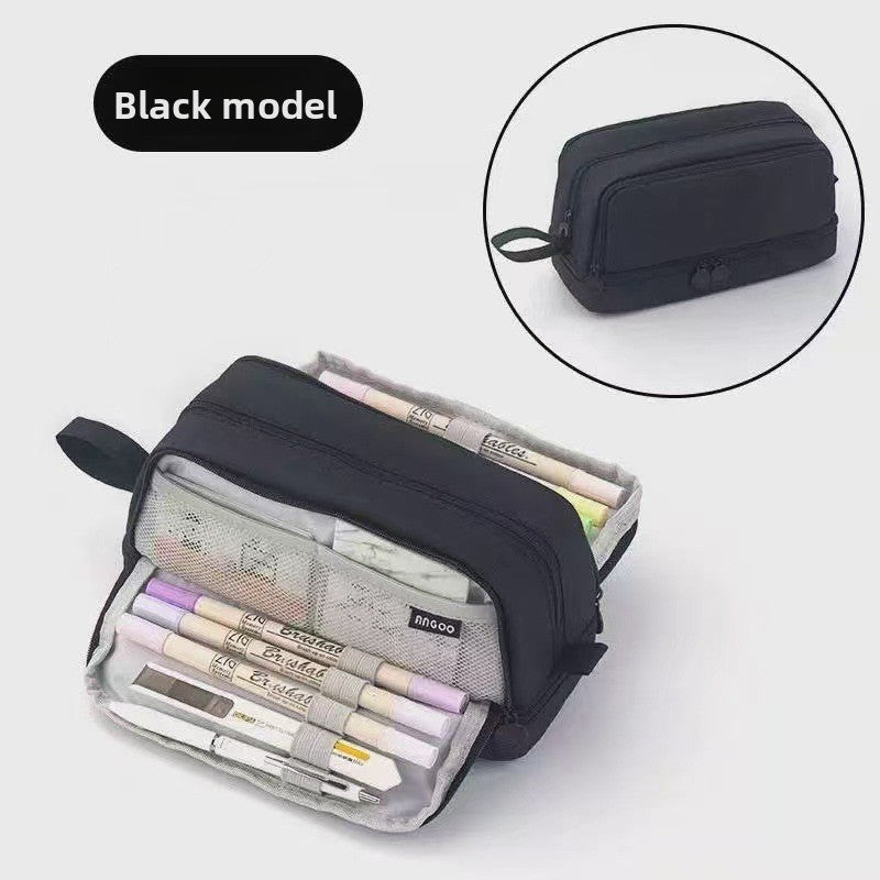 Kids Pencil Case | 180° Full Opening | Stain-Resistant Shell | Organized Storage
