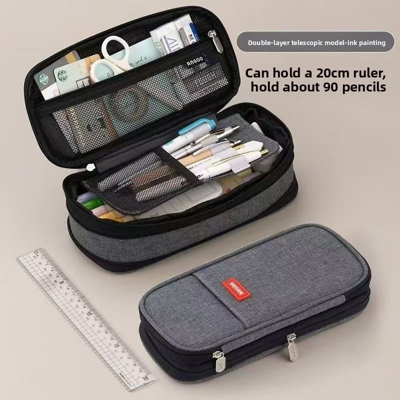 Kids Pencil Case | 180° Full Opening | Stain-Resistant Shell | Organized Storage