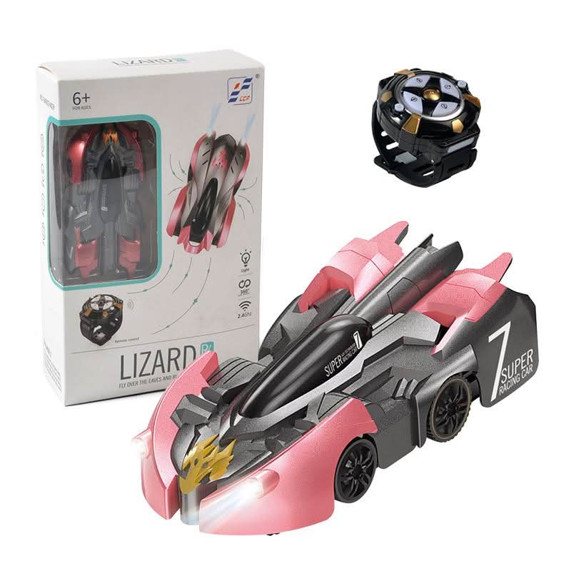 Kids Remote Control Stunt Car | Wall & Ceiling Climbing | 360° Stunts & LED Lights