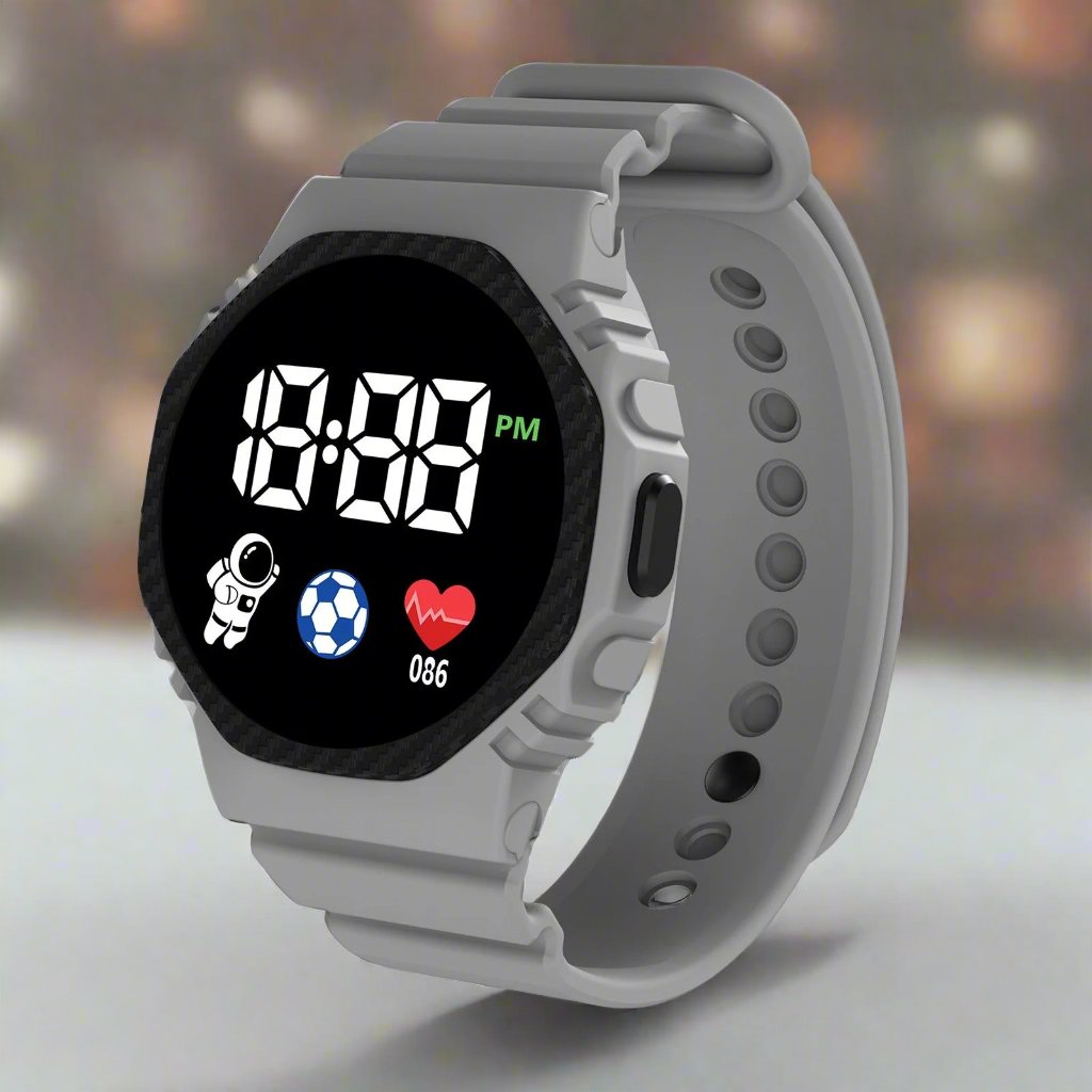 Kids' Sport Watch | LED Display & Glow-in-the-Dark | Waterproof