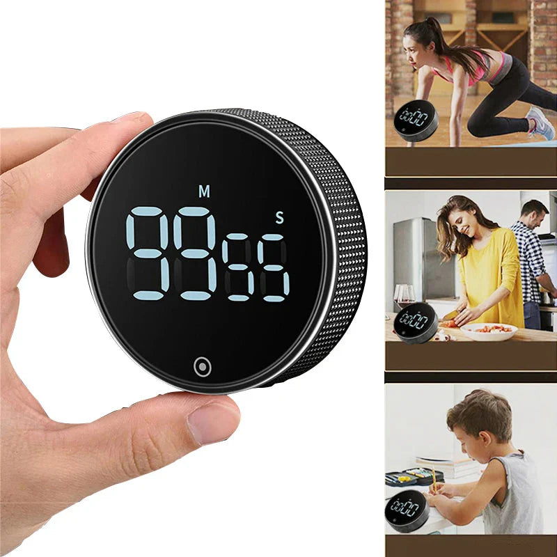 Kitchen Digital Timer | Magnetic Mount | Large Readable Display & Loud Alarm