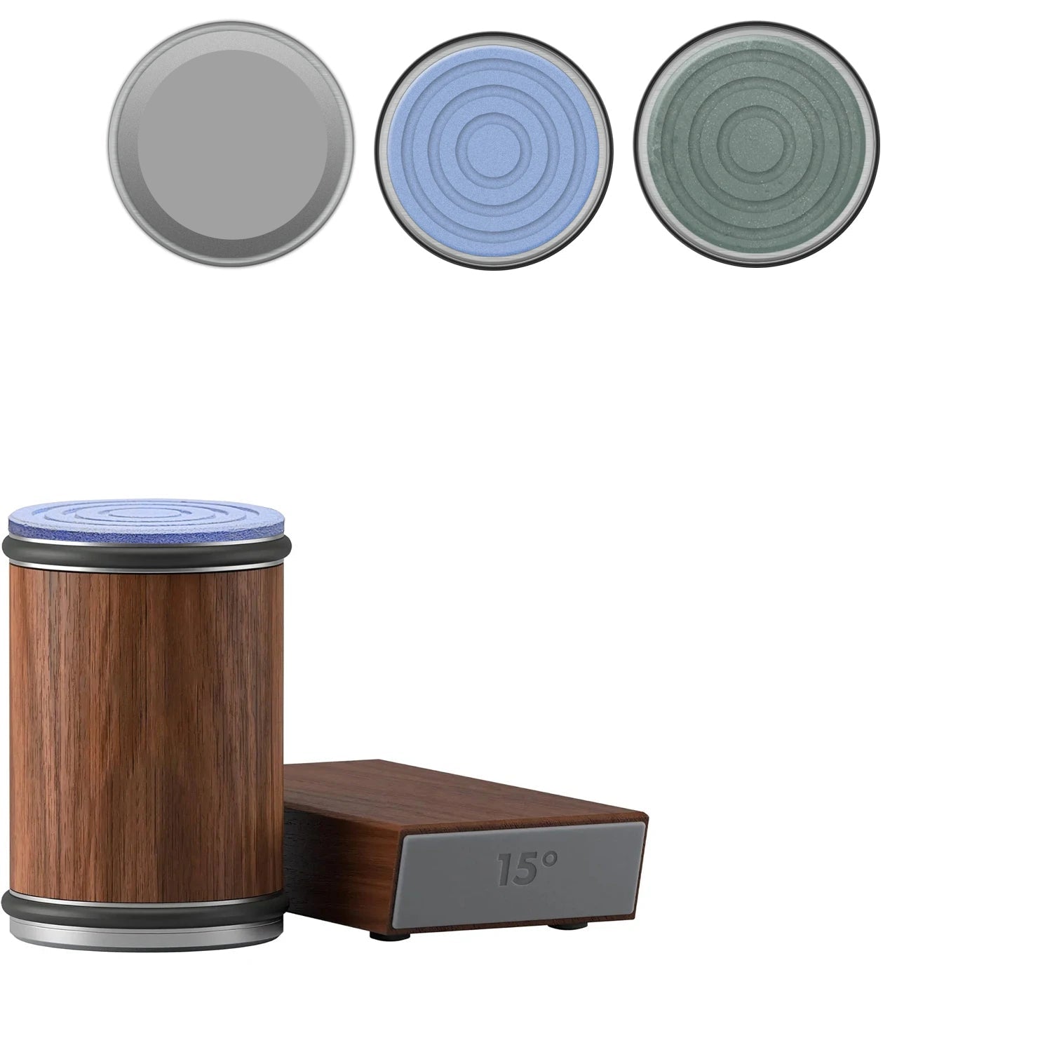 Kitchen Knife Sharpener | Dual-Angle Roller Design | Magnetic Holder Included | Space-Saving