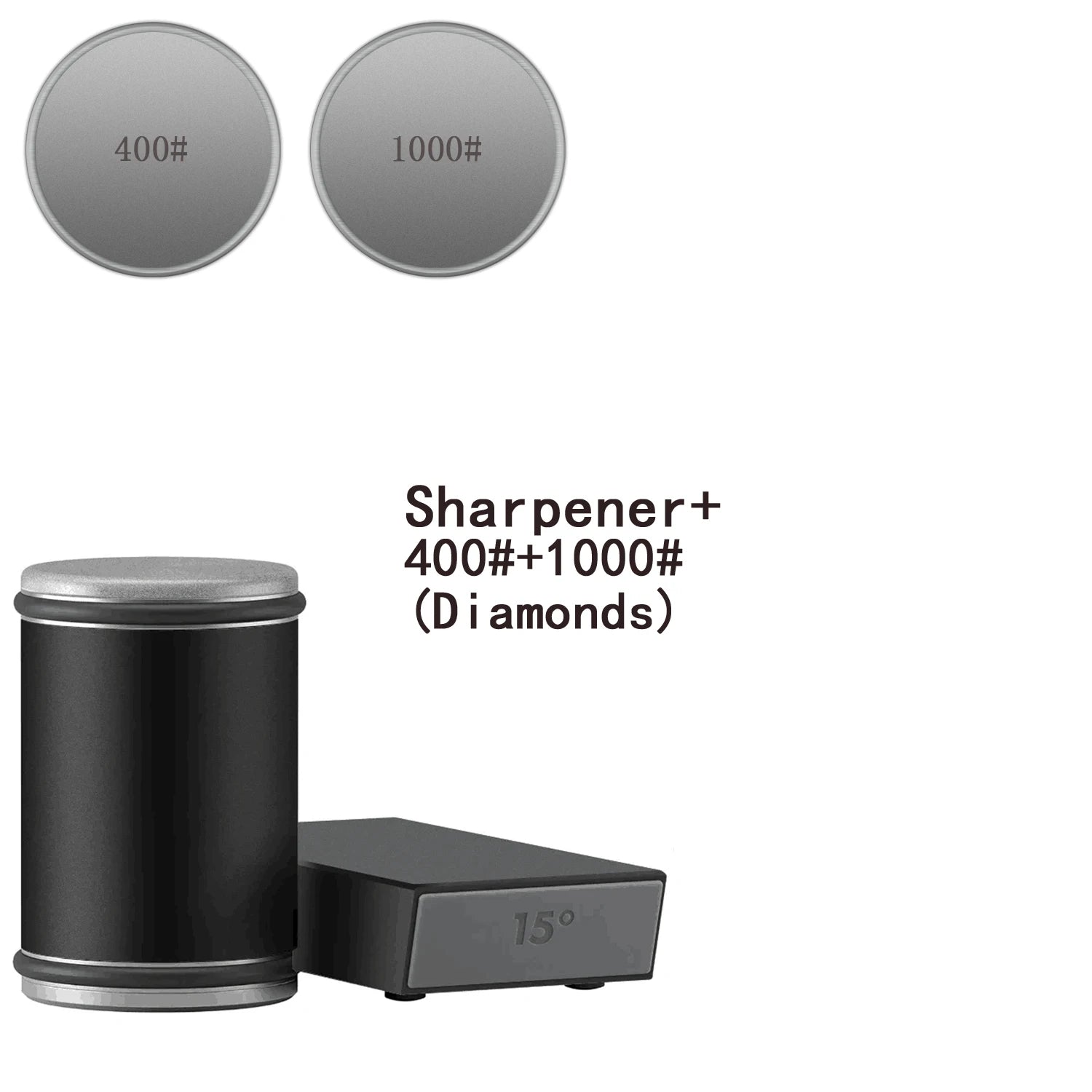 Kitchen Knife Sharpener | Dual-Angle Roller Design | Magnetic Holder Included | Space-Saving