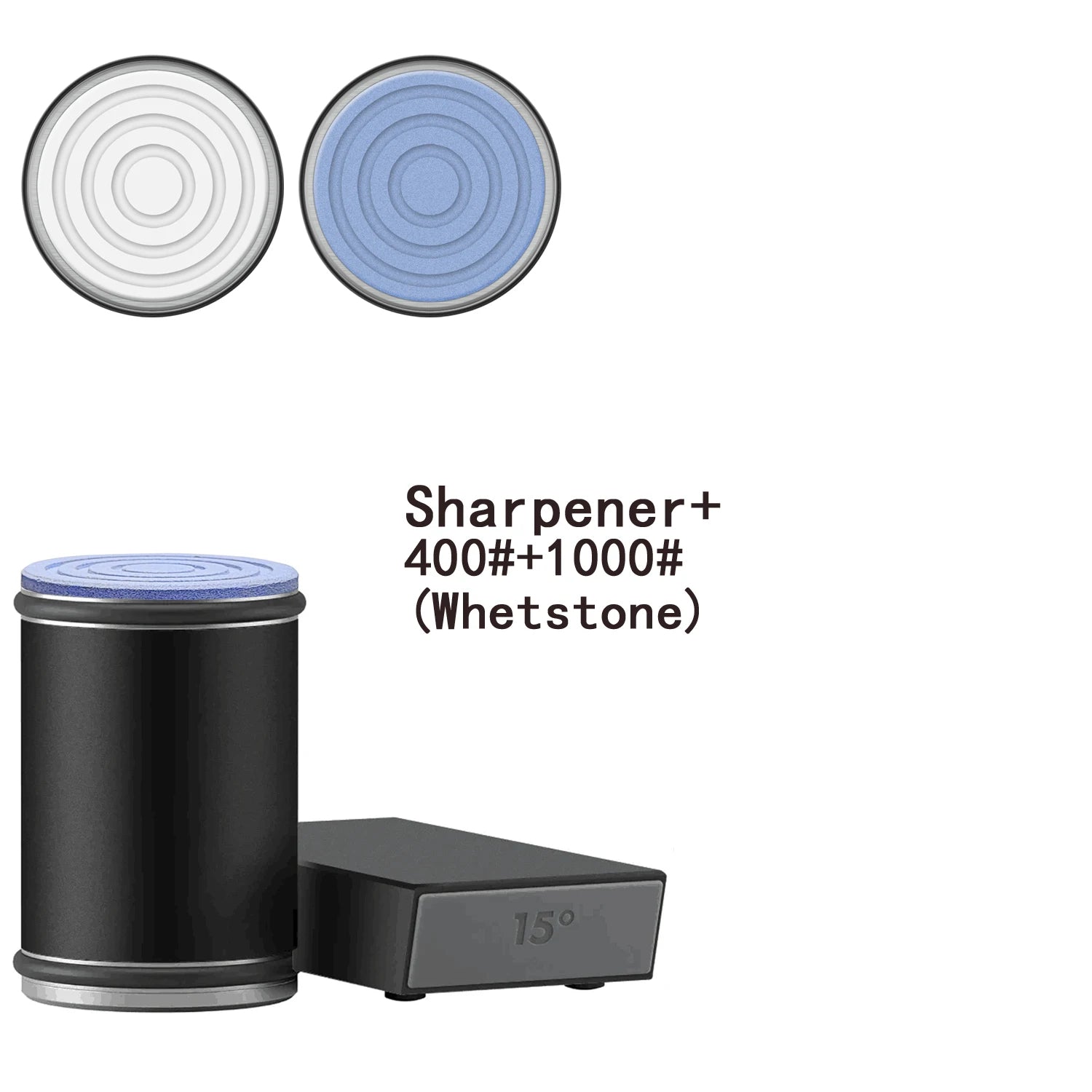 Kitchen Knife Sharpener | Dual-Angle Roller Design | Magnetic Holder Included | Space-Saving