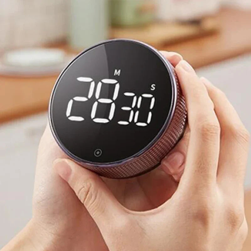 Kitchen Timer | Magnetic Digital | Rotating Countdown & Loud Alarm