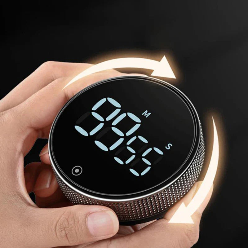 Kitchen Timer | Magnetic Digital | Rotating Countdown & Loud Alarm
