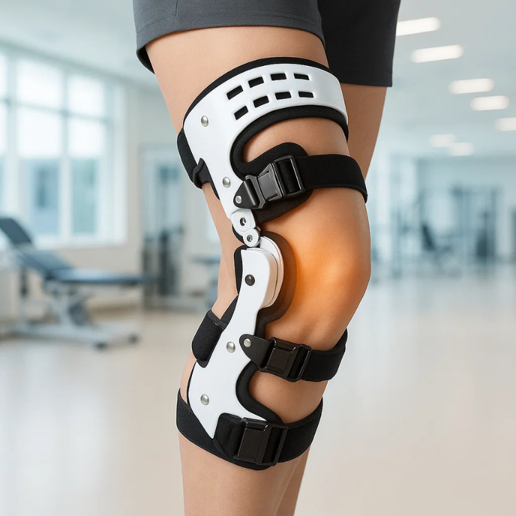 Knee Brace | Reinforced Lateral Support | Adjustable Straps & Universal Fit | Improved Stability