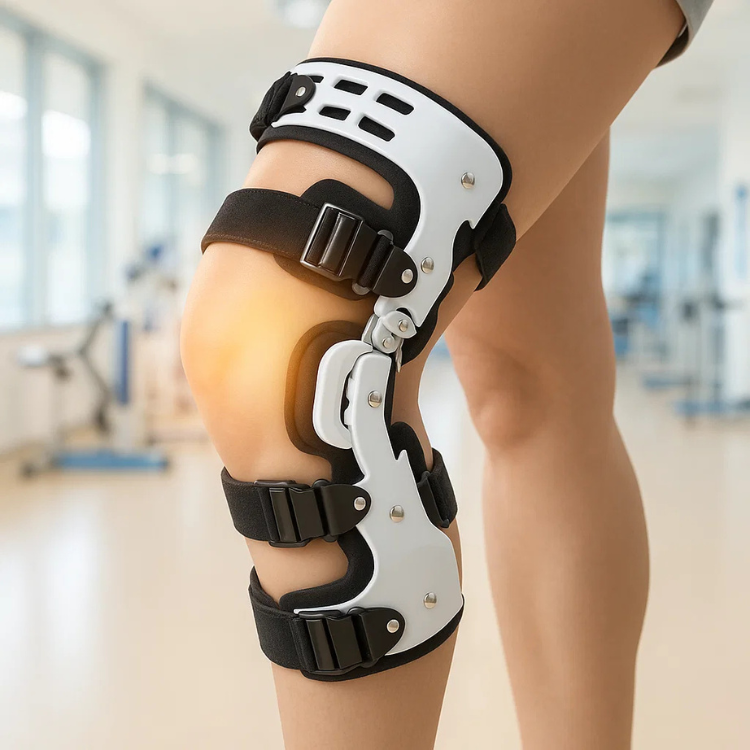 Knee Brace | Reinforced Lateral Support | Adjustable Straps & Universal Fit | Improved Stability