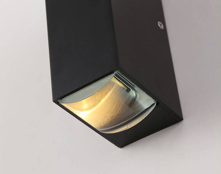 LED Outdoor Wall Light | Modern Rectangular Up/Down Design | Waterproof Aluminum Fixture
