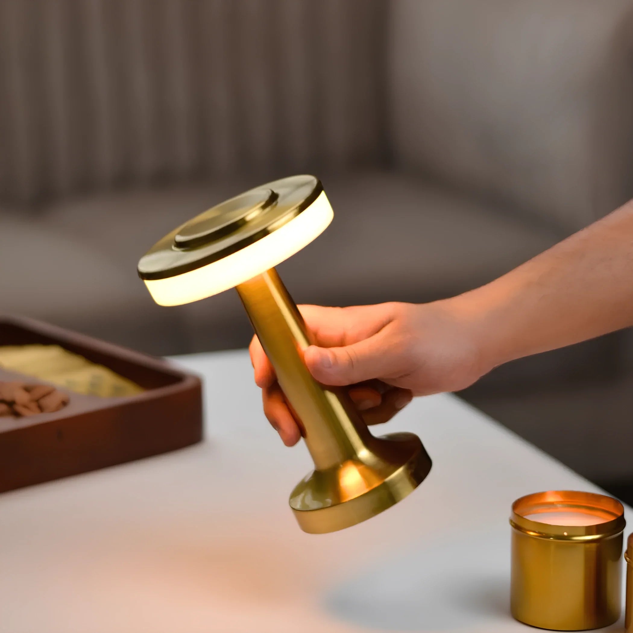 LED Table Lamp | Slim Metal Design | Dimmable & Color-Change | Up to 12-Hour Battery Life