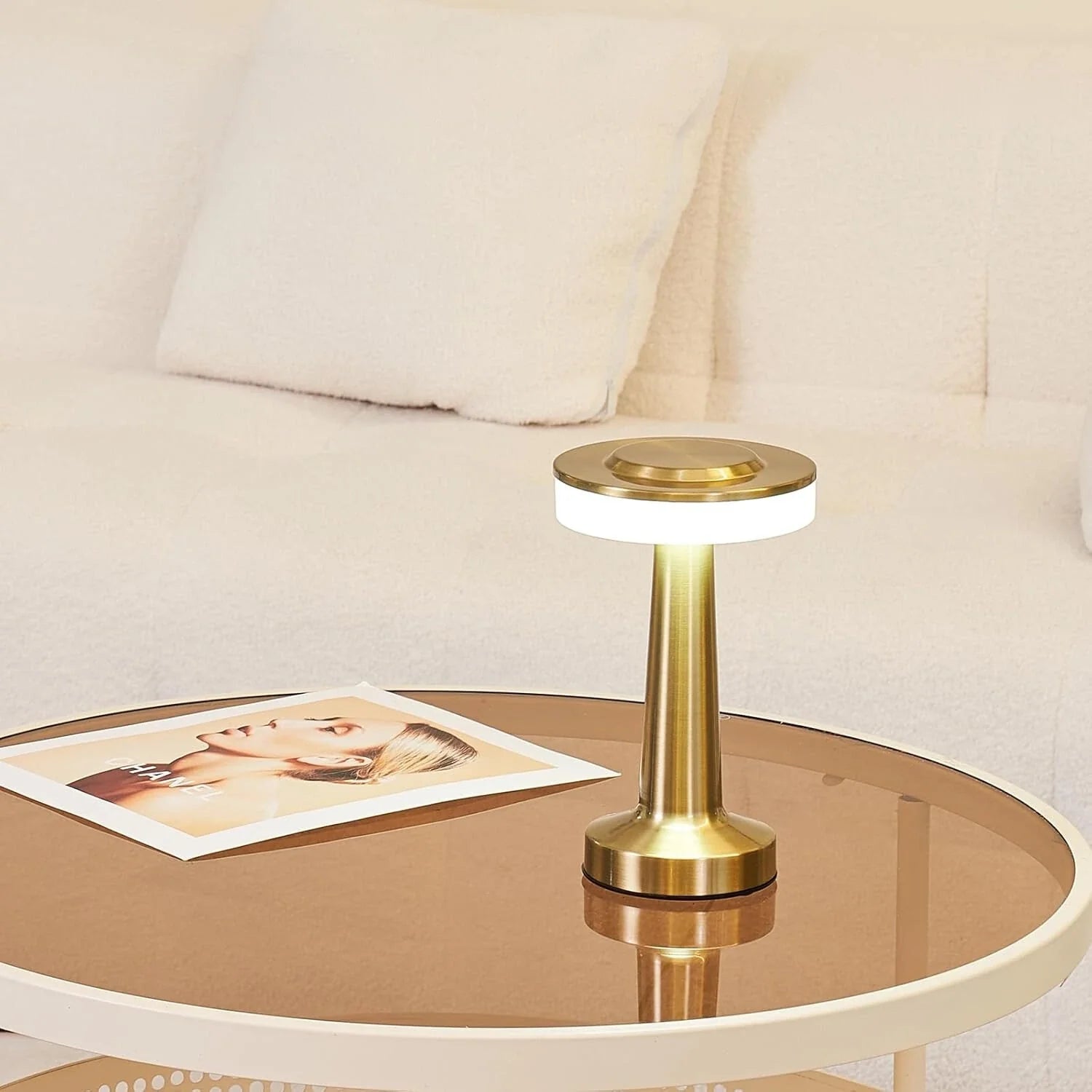 LED Table Lamp | Slim Metal Design | Dimmable & Color-Change | Up to 12-Hour Battery Life