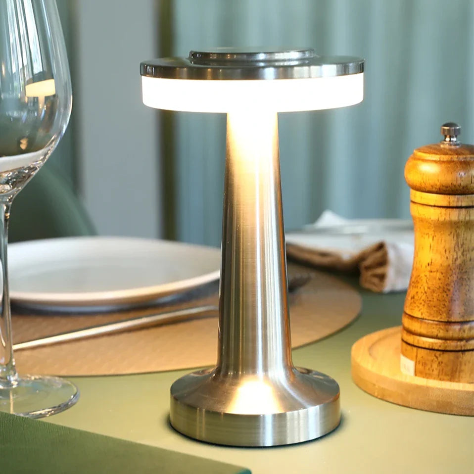 LED Table Lamp | Slim Metal Design | Dimmable & Color-Change | Up to 12-Hour Battery Life