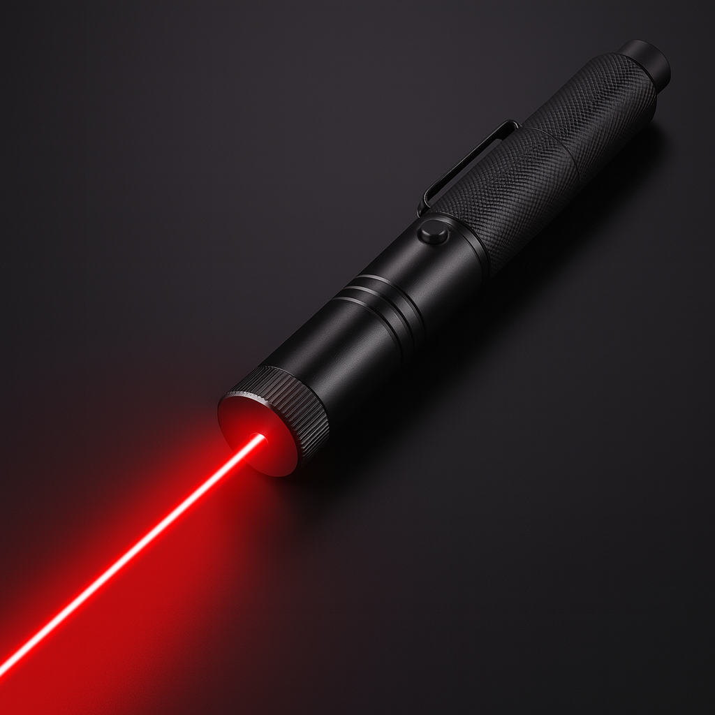 Laser Pointer Torch | Long-Range Adjustable Focus | USB Rechargeable Aluminum Body | Safety Lock