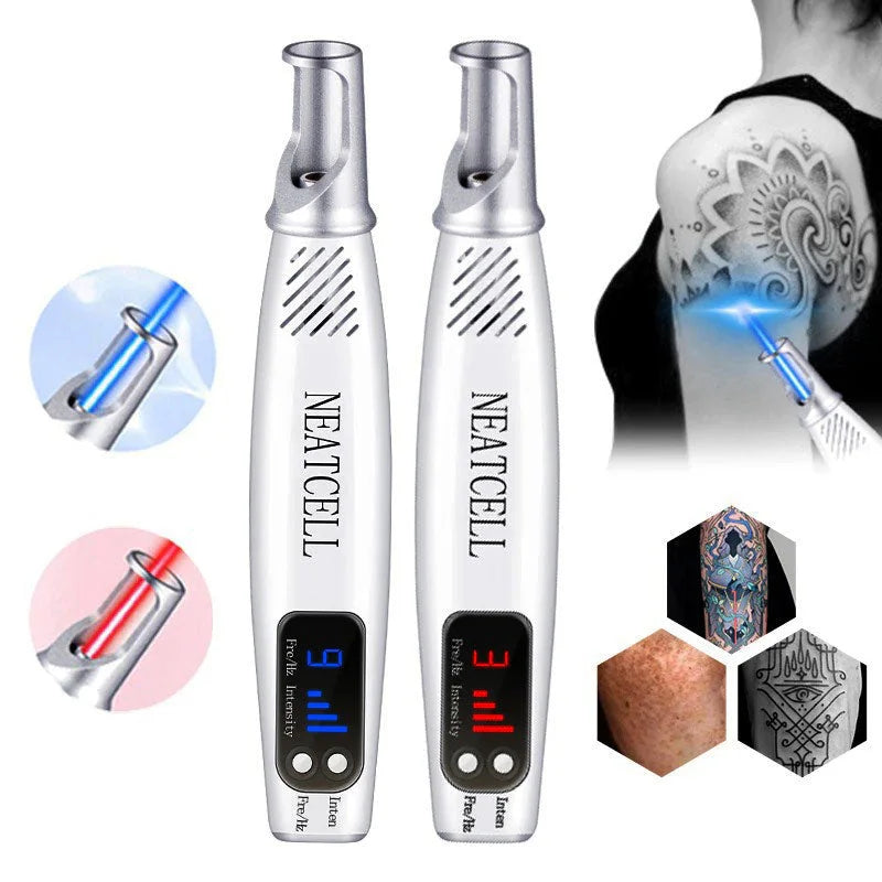 Laser Tattoo Removal Pen | Dual Red & Blue Light | Ergonomic Design | At-Home Treatment