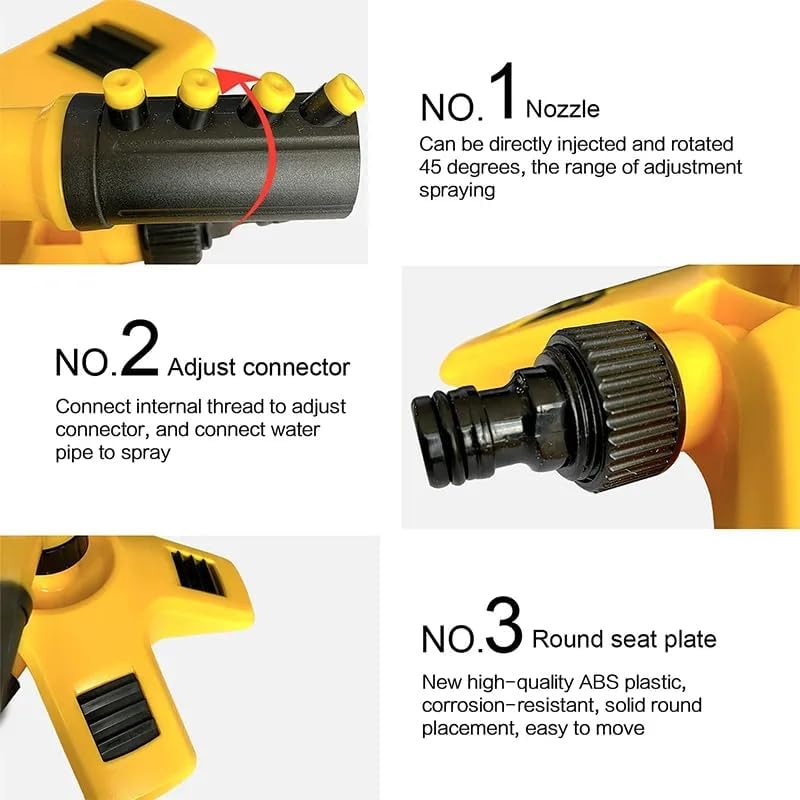 Lawn Sprinkler for Large Gardens | 360° Rotating | Multi-Angle Nozzles