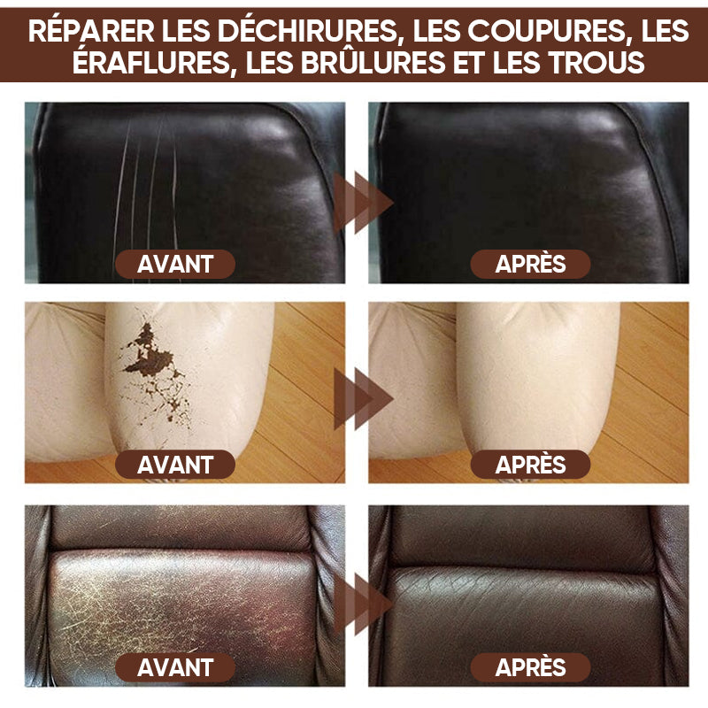 Leather & Faux-Leather Repair Resin | Fast-Dry Formula | Precise Tip & Easy Application