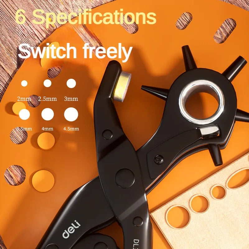 Leather Punch Pliers | Precision Cutter & Multifunctional | Carbon Steel Construction