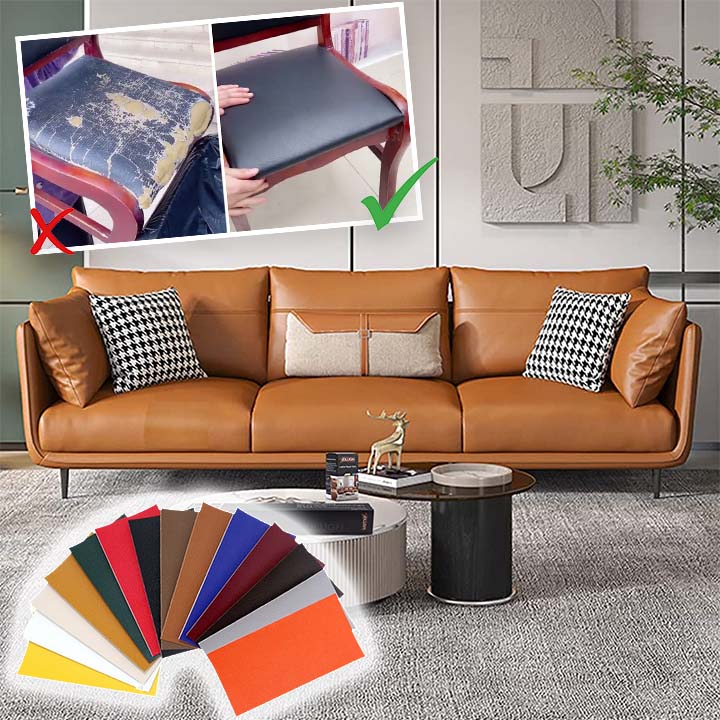 Leather Repair Patch | Self-Adhesive | 50x138 cm | Seamless Finish