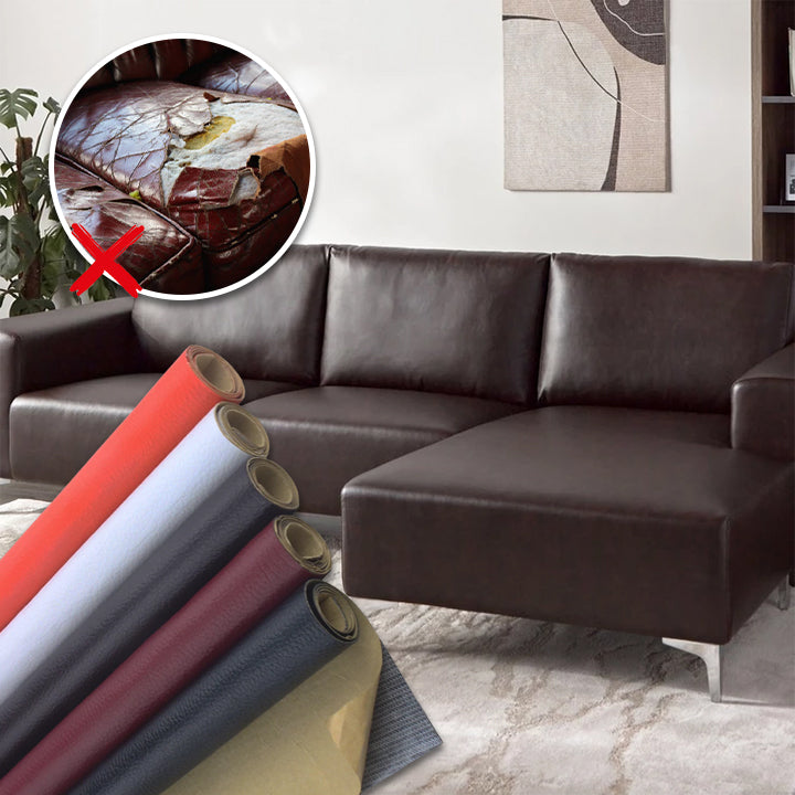 Leather Repair Patch | Self-Adhesive | 50x138 cm | Seamless Finish