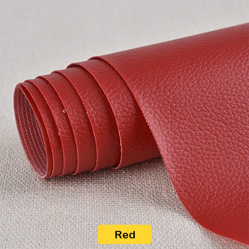 Leather & Vinyl Repair Patch | Self-Adhesive Cuttable Sheet | Faux Leather, Multiple Colors